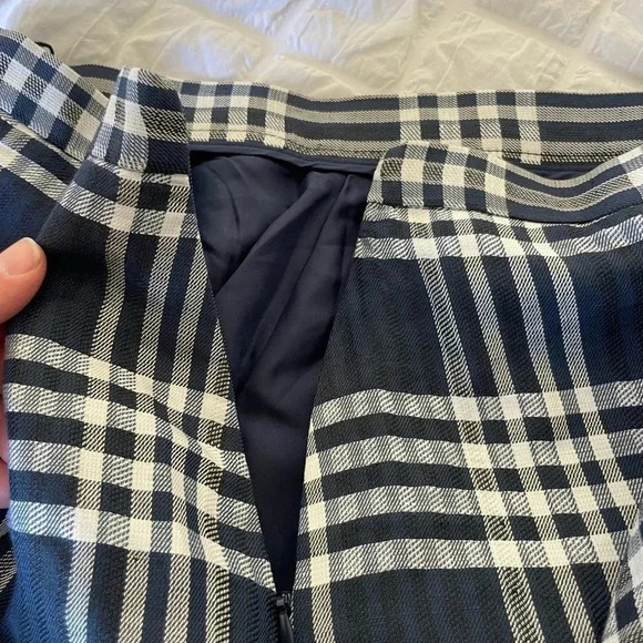 Zara plaid ruffle linen blend mini skirt - Picture 10 of 11